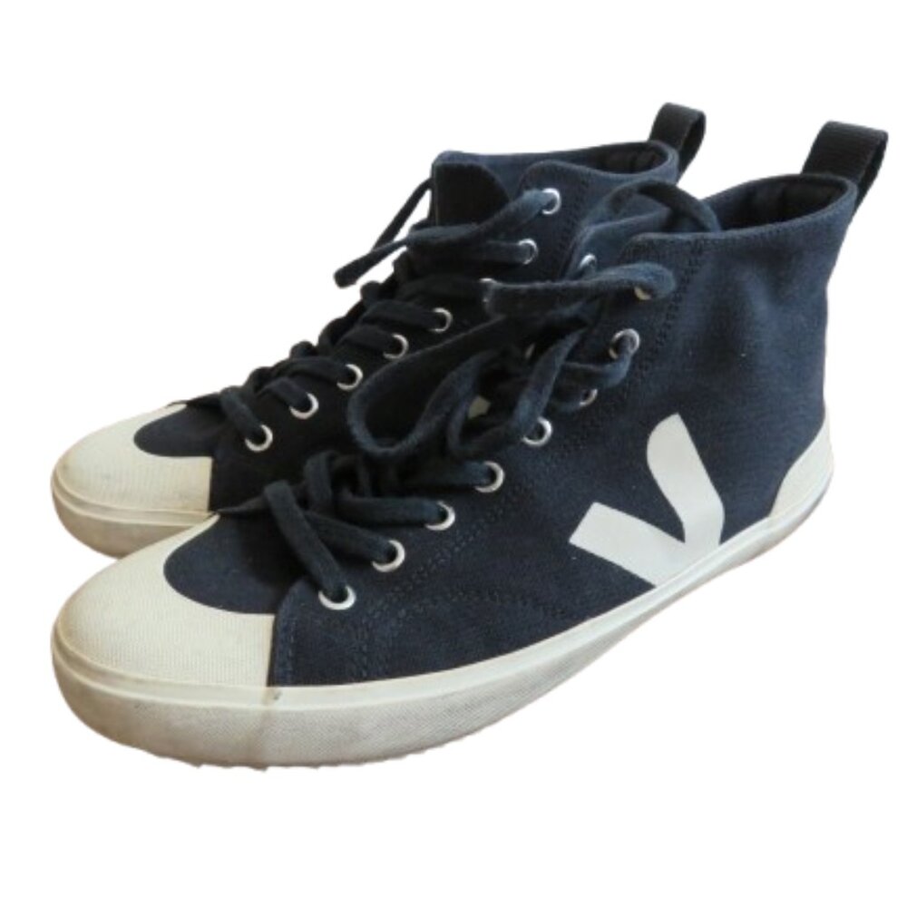 VEJA Nova HT Canvas Nautico Pierre High Top Sneakers Shoes - Men's Size US 9